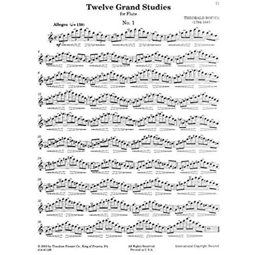 Twelve Grand Studies / Partition