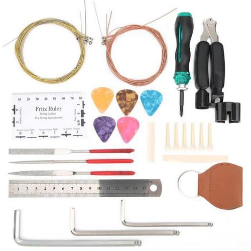 Outil De Réparation De Guitare Kit D'outils De Réparation De Guitare Solide Petite Mandoline Ukulélé Guitare Électrique