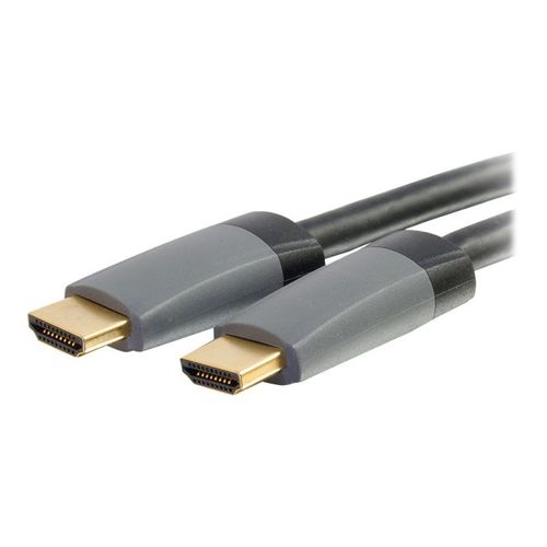 C2G Câble HDMI 4K de 7,6 m avec Ethernet - Haute vitesse - In-Wall CL-2 - Câble HDMI avec Ethernet - HDMI mâle pour HDMI mâle - 7.62 m - blindé - noir - support 4K
