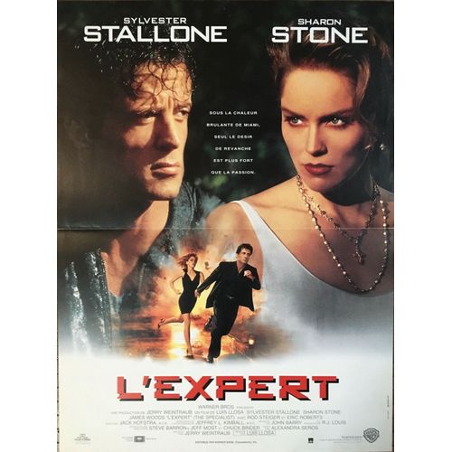 L'expert - Affiche Originale De Cinéma - Format 40x60 Cm - Un Film De Luis Llosa Avec Sylvester Stallone, Sharon Stone, James Woods, Rod Steiger, Eric Roberts - Année 1994