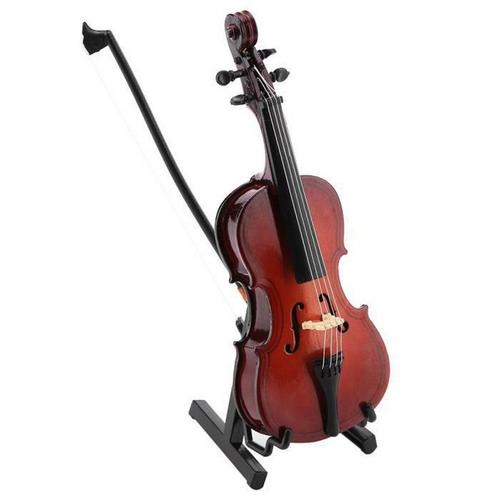 Violoncelle Miniature 5,5 Pouces Mini Modèle De Violoncelle Avec Support En Bois Modèle D'instrument De Musique Hobby Collectibles