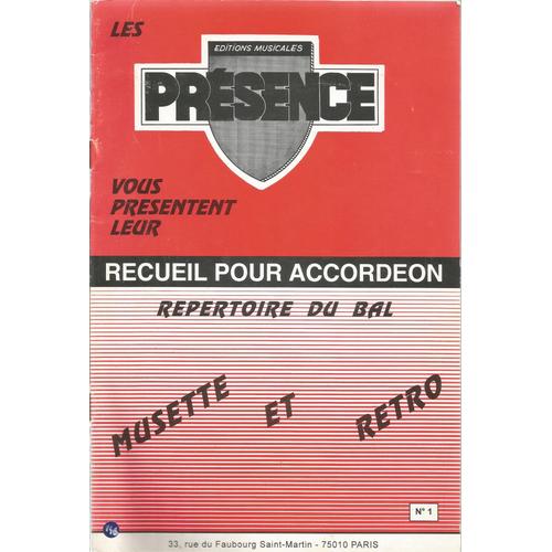 Recueil Pour Accordéon - Musette Et Rétro