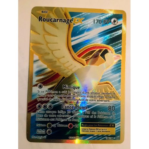 Carte Pokemon 104 108 Roucarnage Ex 170 Pv Full Art Xy Evolutions Neuf Fr Rakuten