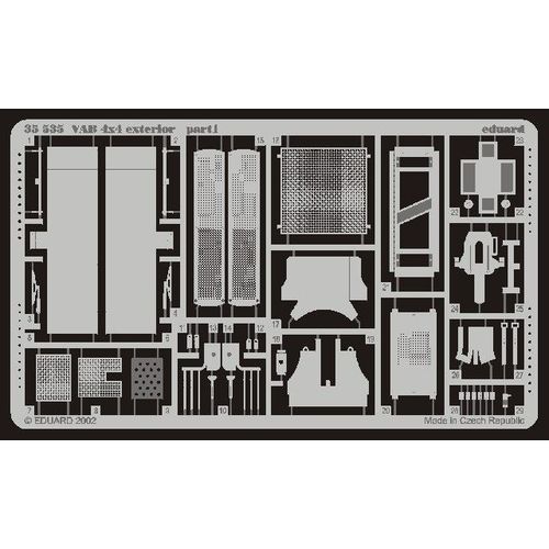 Extérieur De Vab 4 X 4 (Pour Maquettes Heller)-Eduard