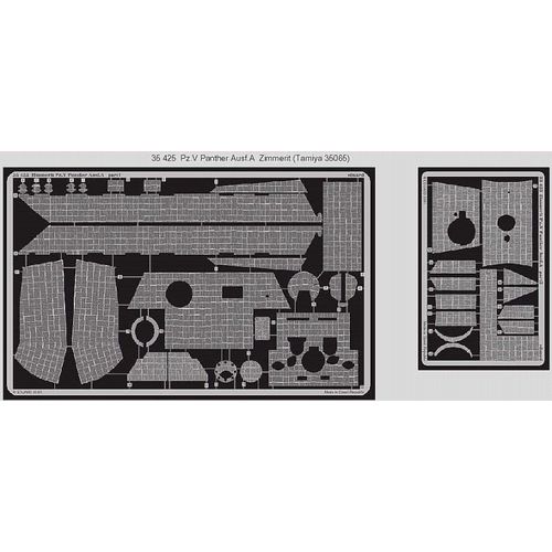 Zimmerit Pz.Kpfw.V Panther Ausf. A (Pour Maquette Tamiya Ta35065)-Eduard