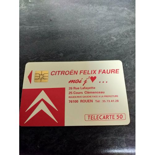 Télé Carte Citroën Félix Faure