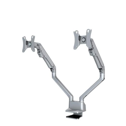 Flat Screen Desk Mount clamp/grommet Silver