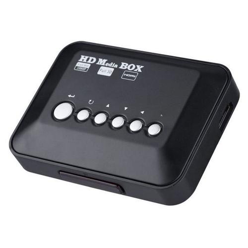 Lecteur multimédia à télécommande IR 1080P Hd Hdmi Audio Video Media Player Box avec télécommande IR