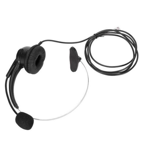 écouteur téléphonique Rj9 Casque téléphonique Rj9 écouteur avec microphone réglable à 330 ° pour téléphone fixe