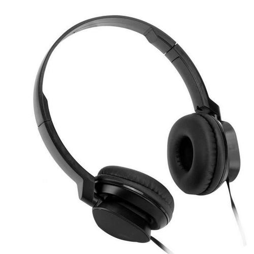 Casque filaire Casques filaires Over Ear Stéréo Sound Headsets avec micro Gaming Fm Music Earphone(Black)