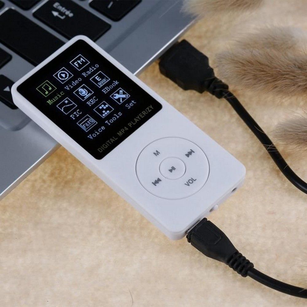 Lecteur Mp4 Portable Couleur écran Tft Lecteur de Musique Hifi Mp4 Sports Lecteur de Musique Mp4 Usb2.0 Blanc