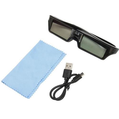 Lunettes 3D Dlp Lunettes à obturateur actif 3D rechargeables par USB pour tous les projecteurs 3D Dlp Link (Kx30)