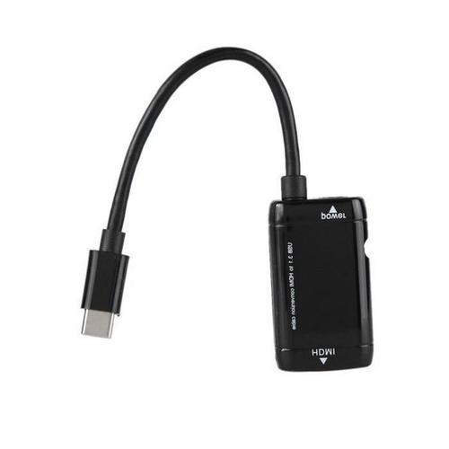 Adaptateur Hdmi Usb3.1 vers Hdmi 1080P Hd adaptateur vidéo de câble de Conversion sans perte pour tablette de téléphone portable