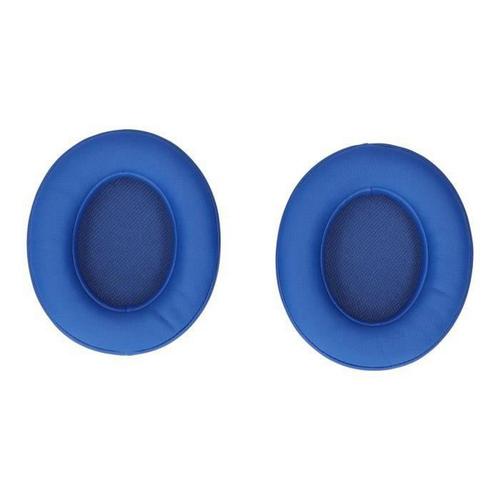 Casque Oreillettes Couverture Casque Oreille Coussin Mémoire Mousse Casque Coussin Pour Monster 2.0 (Bleu)