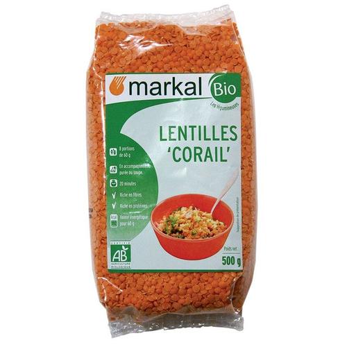 Lentilles Rouges Corail 500g