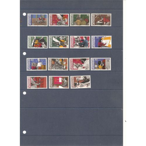 Lot De 15 Timbres Neufs Homme Au Travail