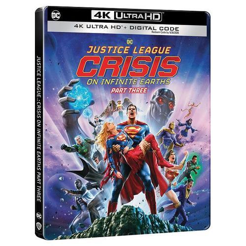 Justice League : Crisis On Infinite Earths - Partie 3 - 4k Ultra Hd + Blu-Ray - Édition Boîtier Steelbook