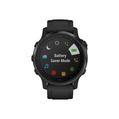 Garmin Fenix 6s Pro - Noir - Montre De Sport Avec Bracelet - Silicone - Noir - Affichage 1.2" - 32 Go - Bluetooth, Wi-Fi, Ant+ - 44 G