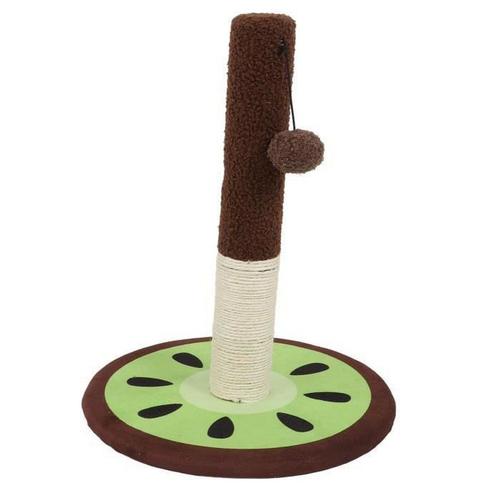 Poteau À Gratter Vertical En Sisal Kiwi Pour Chat Avec Boule Suspendue Pour La Formation D'escalade De Chat D'intérieur