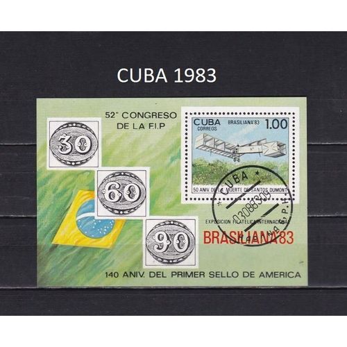 Bloc De Cuba De 1983 Sur Les Transports Aeriens