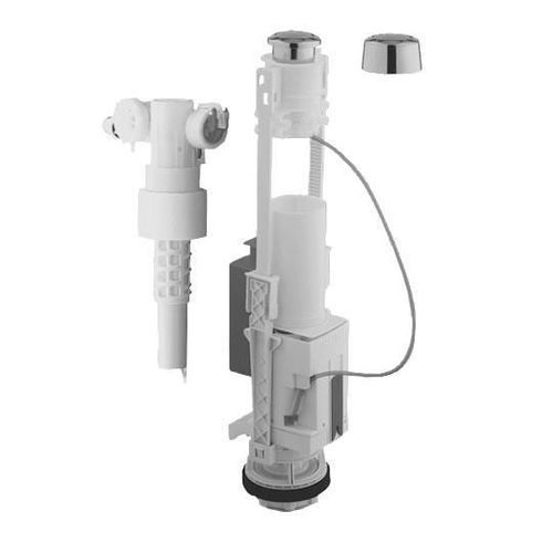 Mécanisme complet WC Eco Set pour réservoir attenant robinet flotteur réf. 37498PI0