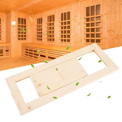 Bois Air Vent Rectangle Bois Air Vent Ventilation Hammam Sauna Accessoire