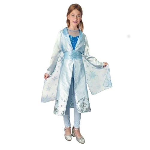 Déguisement Princesse Bleue Grand Nord Fille - Taille: L 10-12 Ans (130-140 Cm)