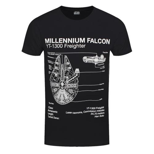 Star Wars Homme T-Shirt 'Millennium Falcon'