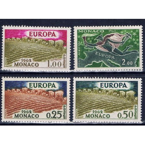 Monaco Europa Cept 1962 Neufs** Luxe