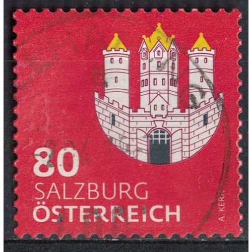 Autriche 2018 Oblitéré Used Coat Of Armes Armoiries Salzburg City Ville De Salzbourg Su