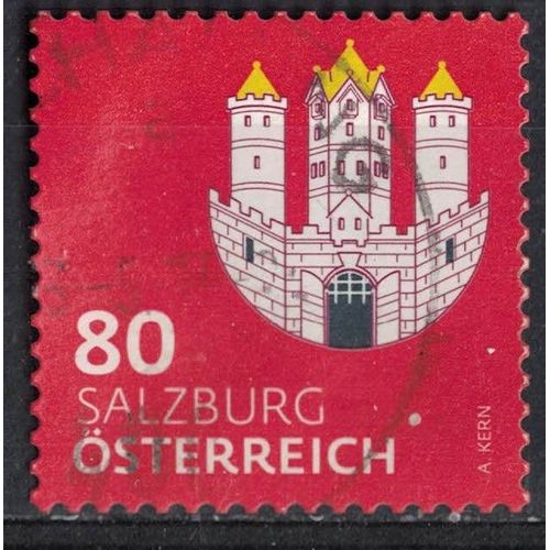 Autriche 2018 Oblitéré Used Coat Of Armes Armoiries Salzburg City Ville De Salzbourg Su