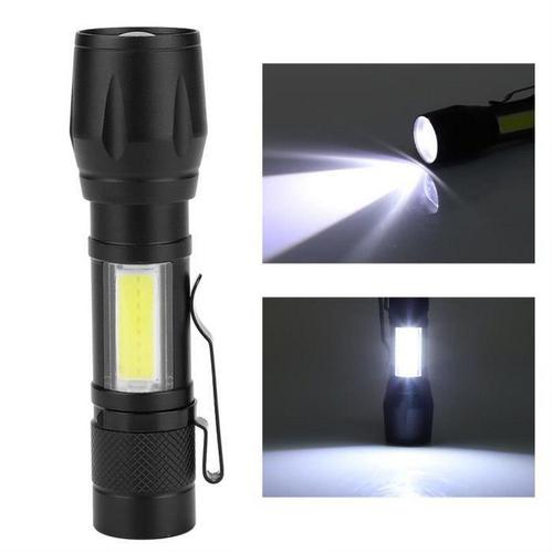 Mini Torche Portable Léger Usb Rechargeable Lampe De Poche Led Cob Flash Lampe Torche