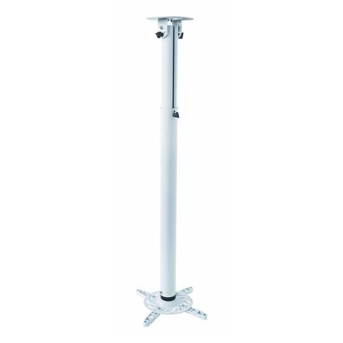 Support plafond vidéoprojecteur Hauteur 70-117cm Blanc