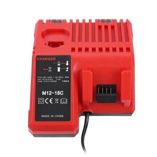 Chargeur de batterie M18 12V-18V chargeur de batterie au Lithium pour Milwaukee M12-18C remplacement 110-240V prise ue