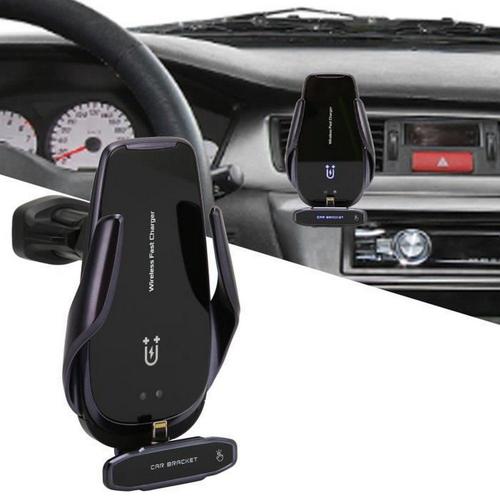 Chargeur De Voiture Magnétique Sans Fil 15w Support De Téléphone Portable Auto-Serrant Pour La Série Iphone12 13 (Noir)