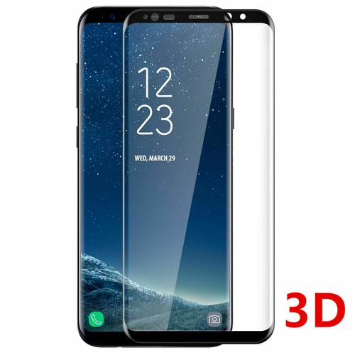 Verre Trempé Samsung Galaxy S8 Noir Vitre Protection Ecran Intégrale 3d - Film Total