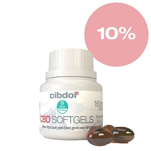 Gélules Souples Au Cbd 10% - Cibdol 