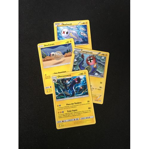 (2158) 2x Anchwatt + Lampéroie + Ohmassacre Pokemon