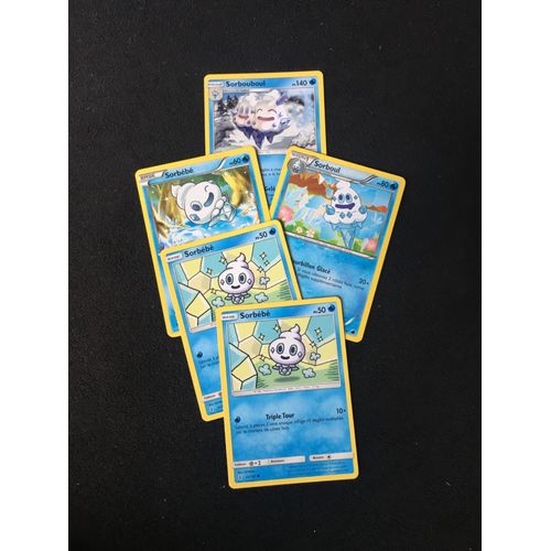 (2185) 3x Sorbébé + Sorboul + Sorbouboul Pokemon