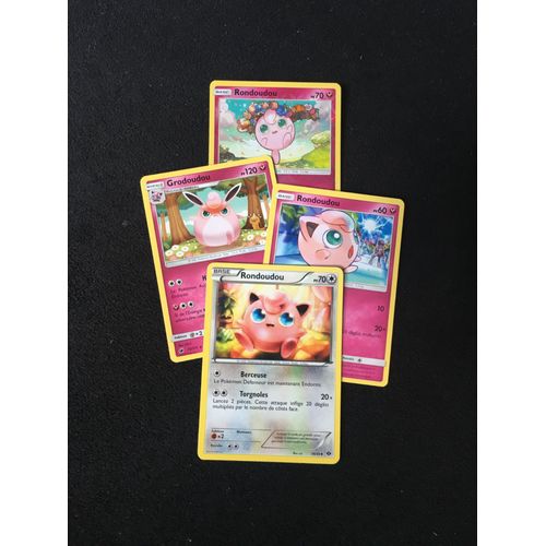 (2184) 3x Rondoudou + Grodoudou Pokemon