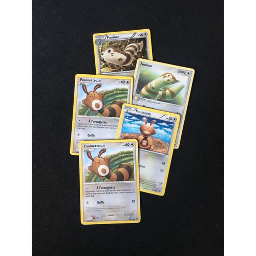 (2201) 3x Fouinette + 2x Fouinar Pokemon