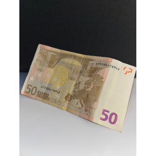 Billet Rare De 50€ Signer « Jean Claude Trichet » | Datant De 2002