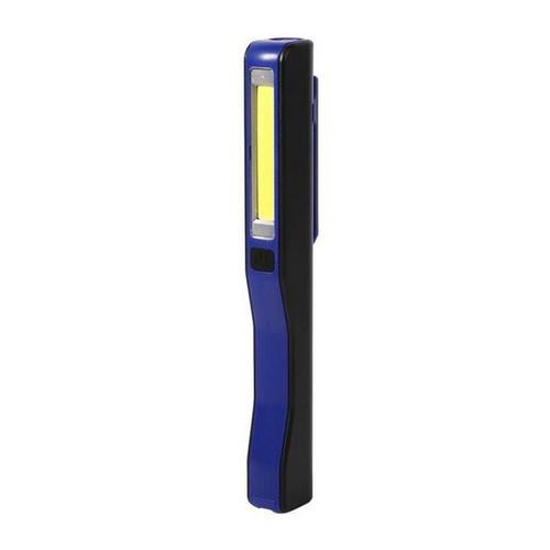 1Pc Lampe de poche portable Usb Clip magnétique rechargeable Lampe de travail Lampe d'inspection (Bleu)