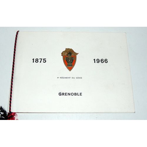 4 Ièm Régiment Du Génie Grenoble, Invitation Journée Sergent Bobillot 1966
