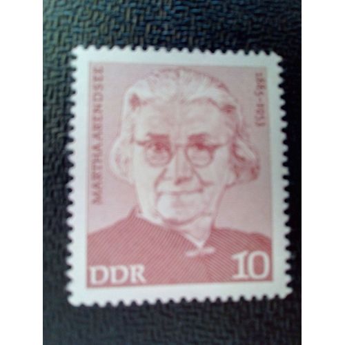 Timbre Allemagne / Rda Yt 1693 Personnalités Du Mouvement Ouvrier Allemand Arendsee, Martha 1975 ( 041012 )