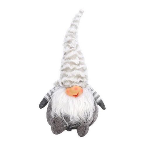 Décoration De Noël Fluffy Gnome Snowman Doll (Chapeau Rayé)