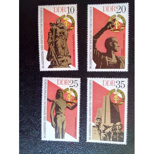 Timbre Allemagne / Rda Yt 1719 A 1722 Séries: 30 Ème Anniversaire De La Libération 1975 ( 041012 )