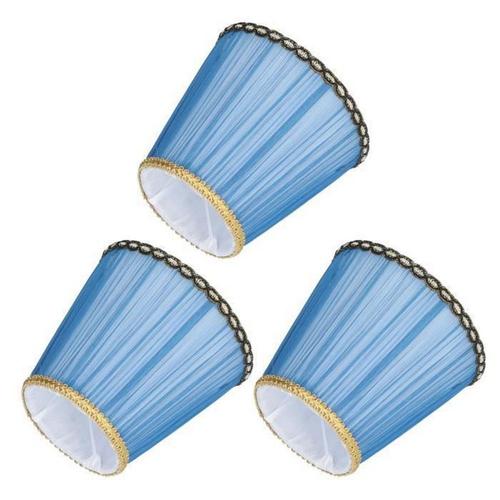 Couvercle De Lampe En Tissu 3 Pièces Abat-Jour En Tissu E14 Abat-Jour À Pince Pour Bougie Lustre Applique Murale Lampe De Table