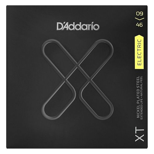 D'addario Xte0946 - Jeu Guitare Électrique Xt Plaqué Nickel - Super Light Top/Regular Bottom, 09-46