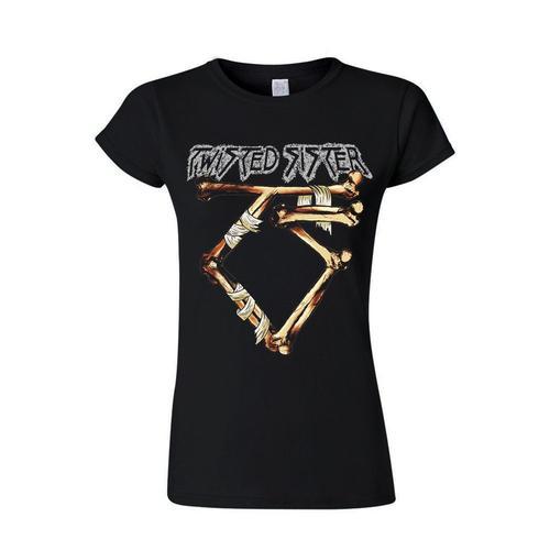Twisted Sister Bone Logo T-Shirt Femmes